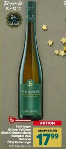 Billa Steininger grüner veltliner ried kittmannsberg kamptal dac reserve ötw erste lage Angebot