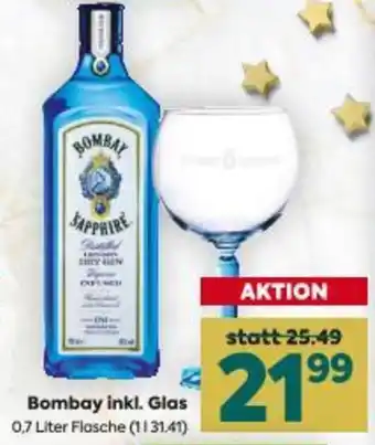 Billa Bombay inkl. Glas Angebot