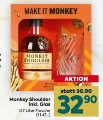 Billa Monkey Shoulder inkl. Glas Angebot