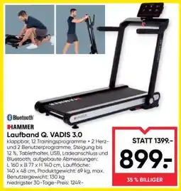 Maximarkt HAMMER Laufband Q. Vadis 3.0 Angebot