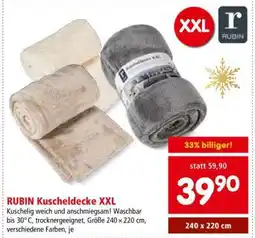 Interspar RUBIN Kuscheldecke XXL Angebot