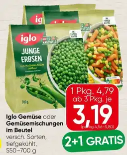 Spar Iglo Gemüse Angebot