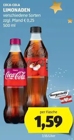 Hofer Coca-cola limonaden Angebot