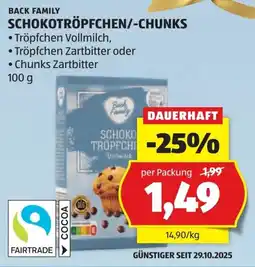 Hofer Schokotröpfchen chunks Angebot