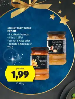 Hofer Gourmet finest cuisine pesto Angebot
