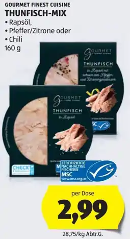 Hofer Thunfisch mix Angebot