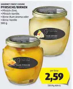Hofer Pfirsiche/birnen Angebot