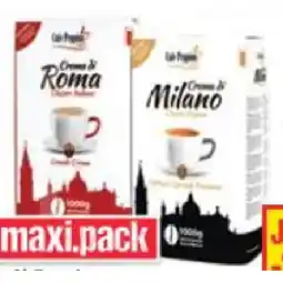 Maximarkt Crema di Venezia, Crema di Roma oder Crema di Milano Bohne oder gemahlen Maximarkt Angebot