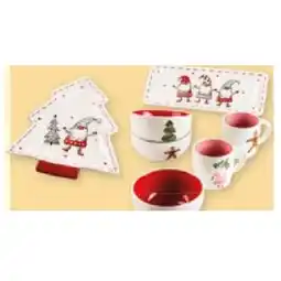 Maximarkt Geschirrserie mit Weihnachtsdekor verschiedene Motive Maximarkt Angebot