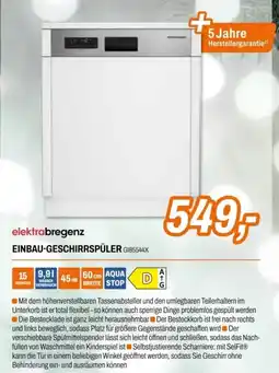 Expert Elektrabregenz einbau-geschirrspüler Angebot