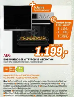 Expert Aeg einbau-herd-set mit pyrolyse + induktion Angebot