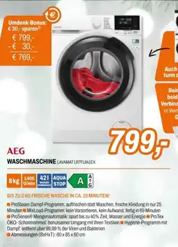 Expert Aeg waschmaschine lavamat lr7fl841ex Angebot