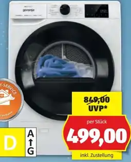 Hofer Gorenje Wärmepumpentrockner DPNE82/GN Angebot