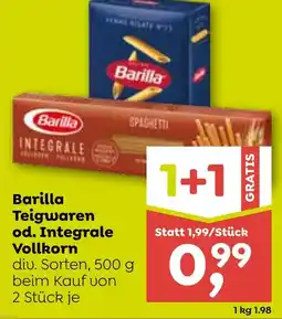 ADEG Barilla Teigwaren od. Integrale Vollkorn Angebot