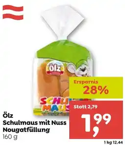ADEG Ölz Schulmaus mit Nuss Nougatfüllung Angebot