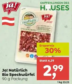 ADEG Ja! Natürlich Bio Speckwürfel Angebot