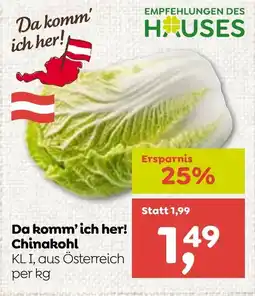 ADEG Da komm' ich her! Chinakohl Angebot