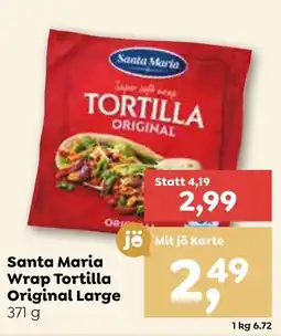 ADEG Santa Maria Wrap Tortilla Original Large Angebot