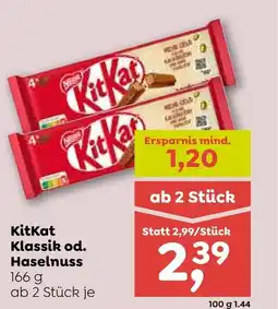 ADEG KitKat Klassik od Haselnuss Angebot