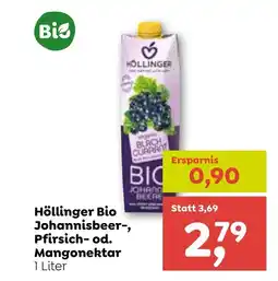 ADEG Höllinger Bio Johannisbeer- Pfirsich- od Mangonektar Angebot