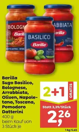 ADEG Barilla Sugo Basilico, Bolognese, Arrabbiata, Oliven, Napole- tana, Toscana, Pomodoro Datterini Angebot