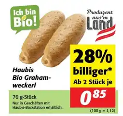 Nah&Frisch Haubis Bio Graham- weckerl Angebot