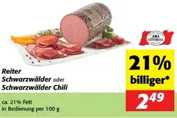 Nah&Frisch Reiter Schwarzwälder oder Schwarzwälder Chili Angebot