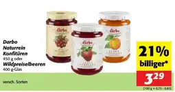 Nah&Frisch Darbo Naturrein Konfitüren oder Wildpreiselbeeren Angebot