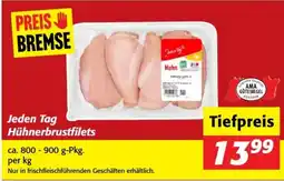 Nah&Frisch Jeden Tag Hühnerbrustfilets Angebot