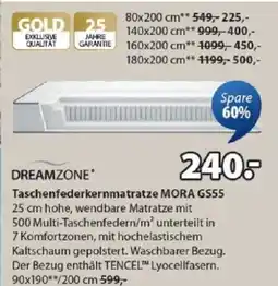 JYSK Taschenfederkernmatratze MORA GS55 Angebot