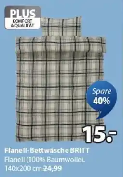 JYSK Flanell-Bettwäsche BRITT Angebot