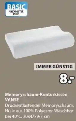 JYSK Memoryschaum-Konturkissen VANSE Angebot