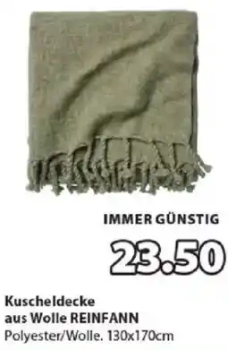 JYSK Kuscheldecke aus Wolle REINFANN Angebot