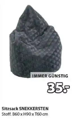 JYSK Sitzsack SNEKKERSTEN Angebot