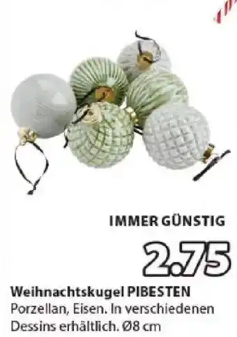 JYSK Weihnachtskugel PIBESTEN Angebot