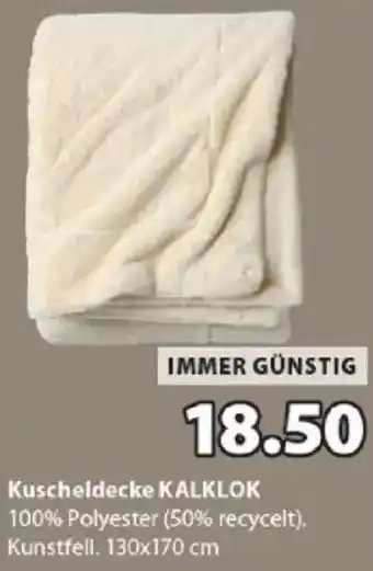 JYSK Kuscheldecke KALKLOK Angebot