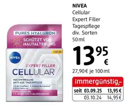 dm Nivea cellular expert filler tagespflege Angebot