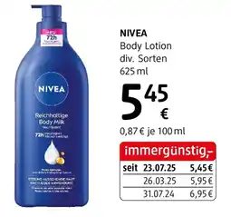 dm NIVEA Body Lotion Angebot