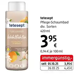 dm tetesept Pflege-Schaumbad Angebot