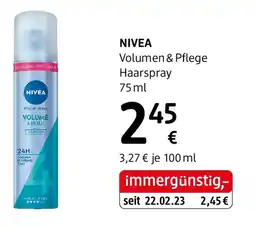 dm NIVEA Volumen & Pflege Haarspray Angebot