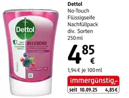dm Dettol No-Touch Flüssigseife Nachfüllpack Angebot