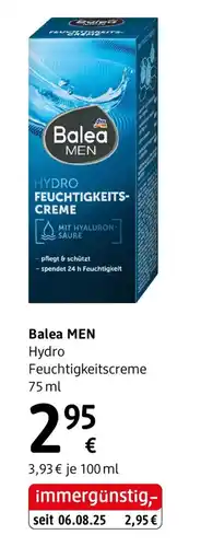dm Balea MEN Hydro Feuchtigkeitscreme Angebot