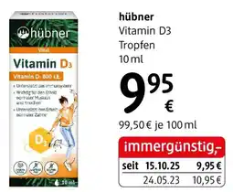 dm hübner Vitamin D3 Tropfen dm Angebot