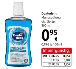 dm Dontodent Mundspülung Angebot