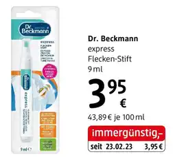 dm Dr. Beckmann express Flecken-Stift Angebot