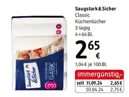 dm Saugstark & Sicher Küchentücher Angebot