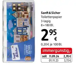 dm Sanft & Sicher Toilettenpapier 3-lagig Angebot