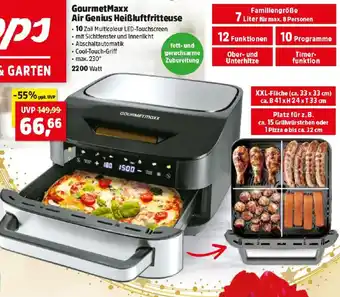 GourmetMaxx Air Genius Heißluftfritteuse