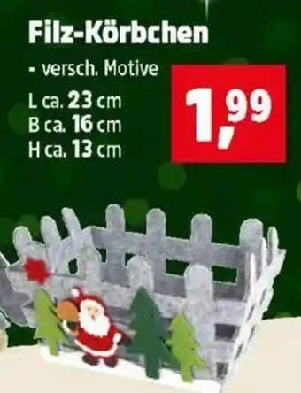 Thomas Philipps Filz-Körbchen Angebot