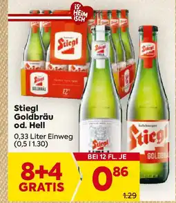 Billa Stiegl Goldbräu od. Hell Angebot